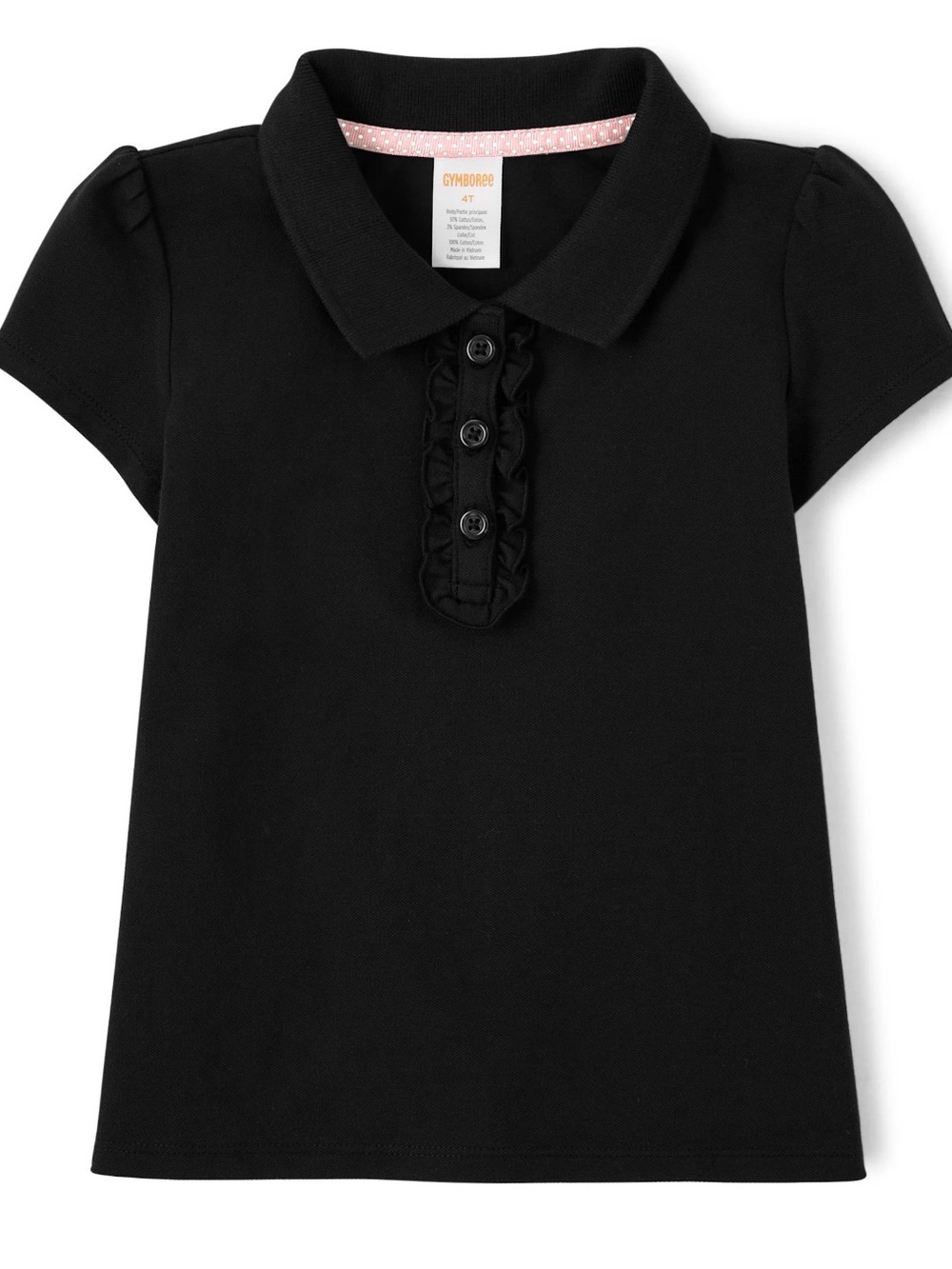 Gymboree Girl’s Stain Reaistant Ruffle Polo